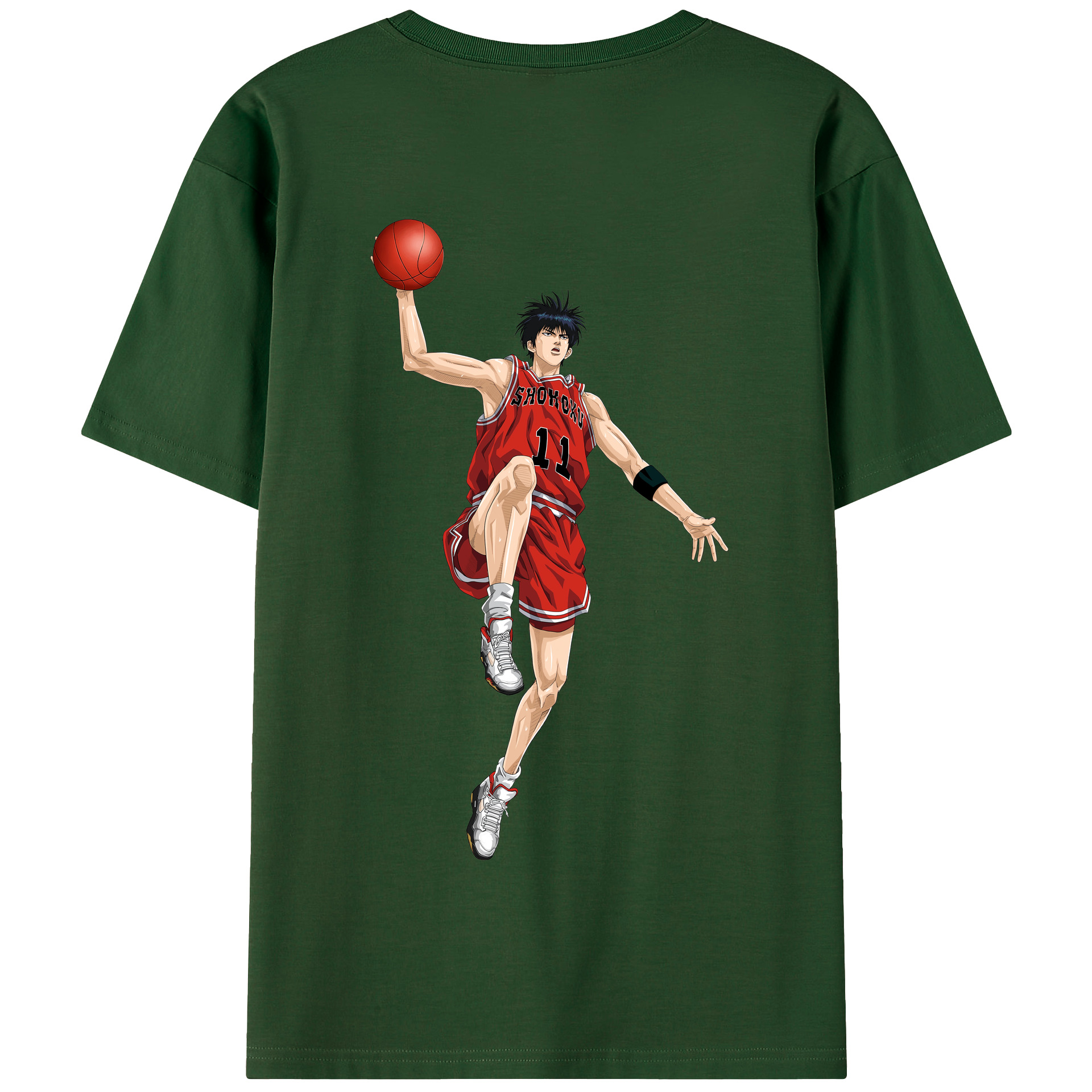 SLAM DUNK／スラムダンク 綿100％半袖Tシャツ（背面プリント）
